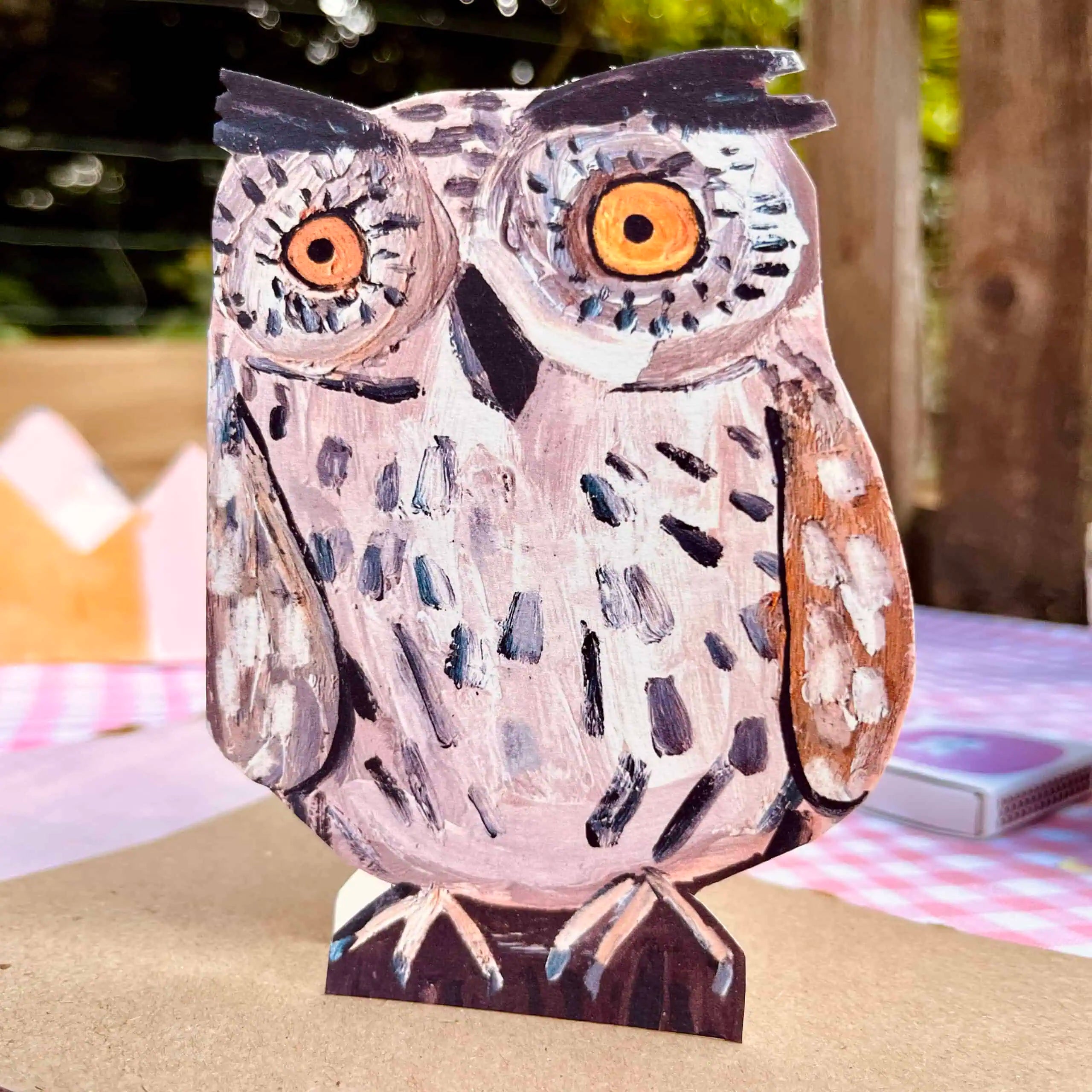 Die Cut Owl Greeting Card