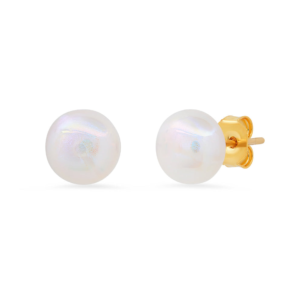 Medium Iridescent Ball Stud Earrings