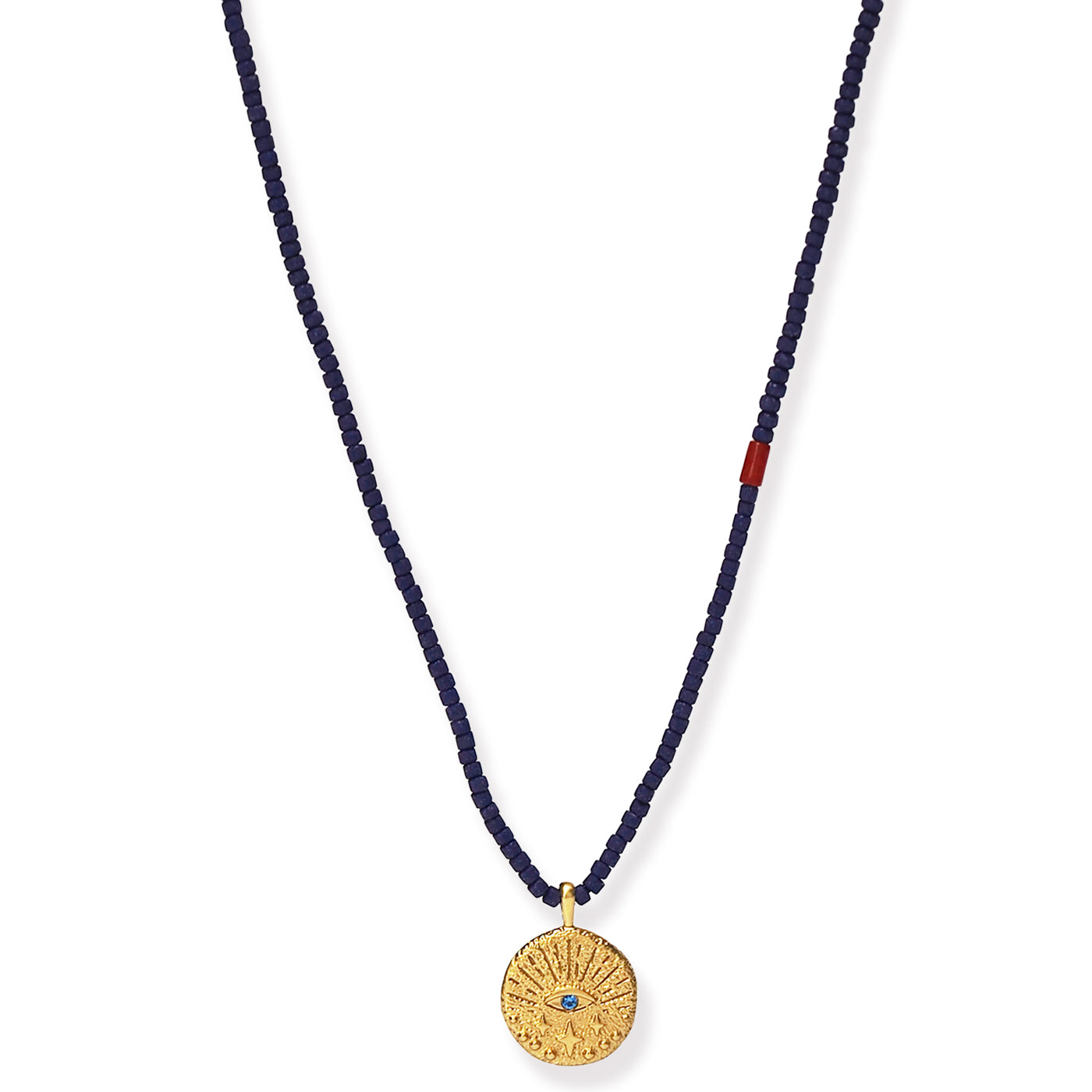 Handmade Beaded Necklace with Eye