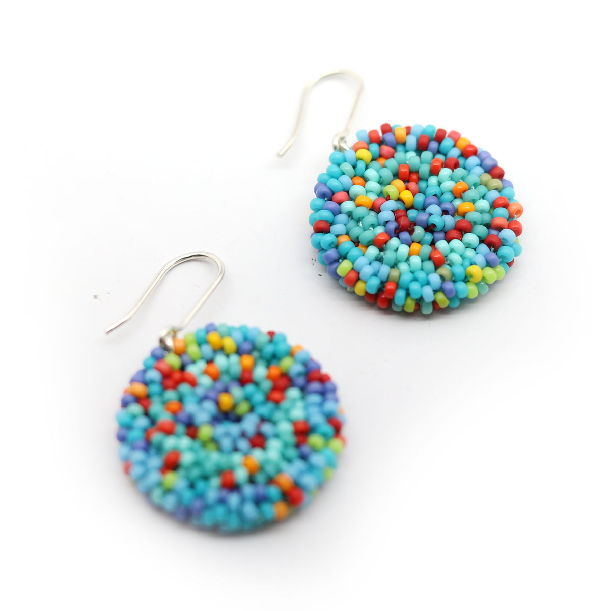 Round Woven Earrings
