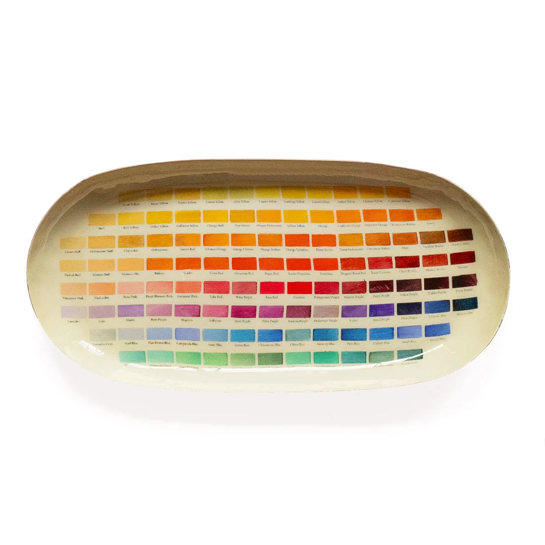 Nomenclature of Colors Oval Enamel Tray