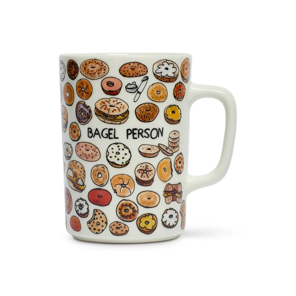 Bagel Person Mug by Ben Lenovitz