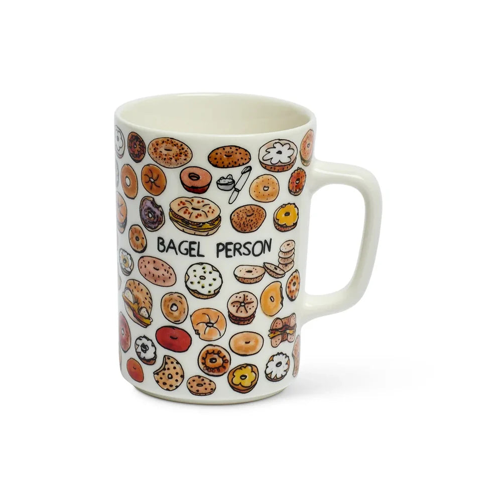 Bagel Person Mug by Ben Lenovitz