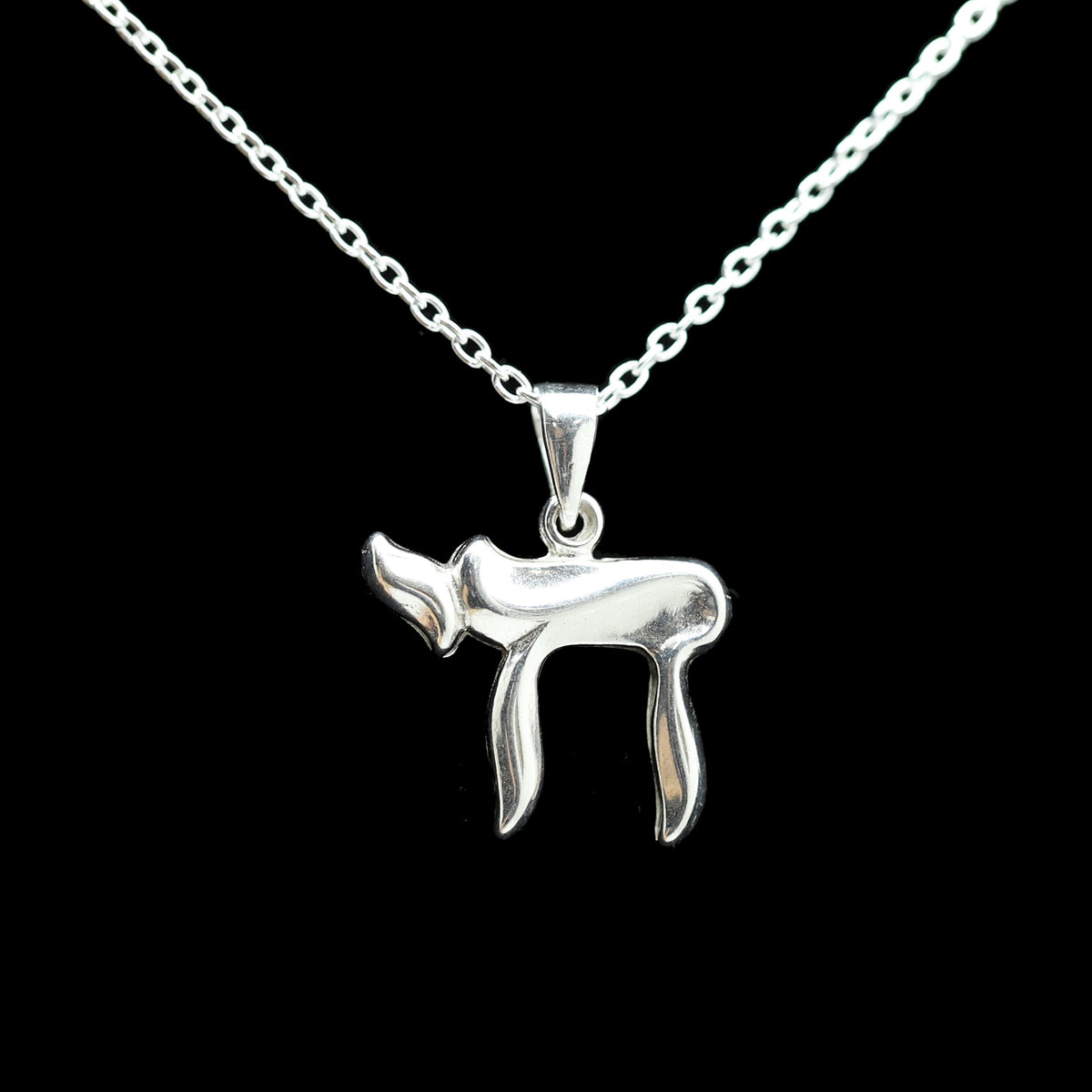 Sterling Solid Chai Necklace