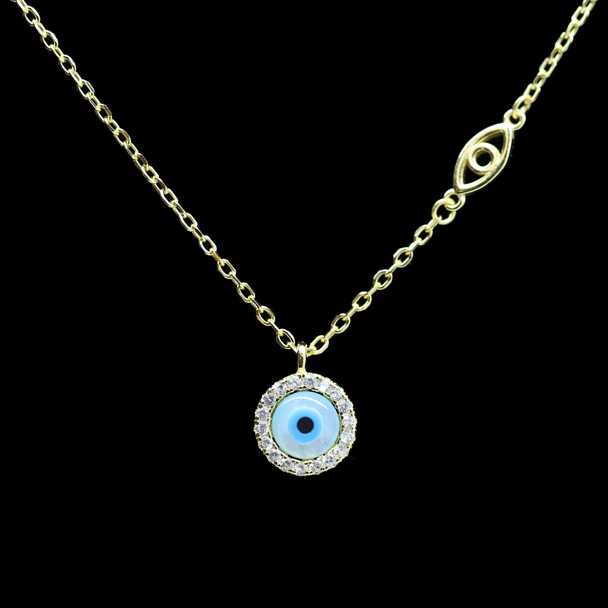 Vermeil Eye Necklace