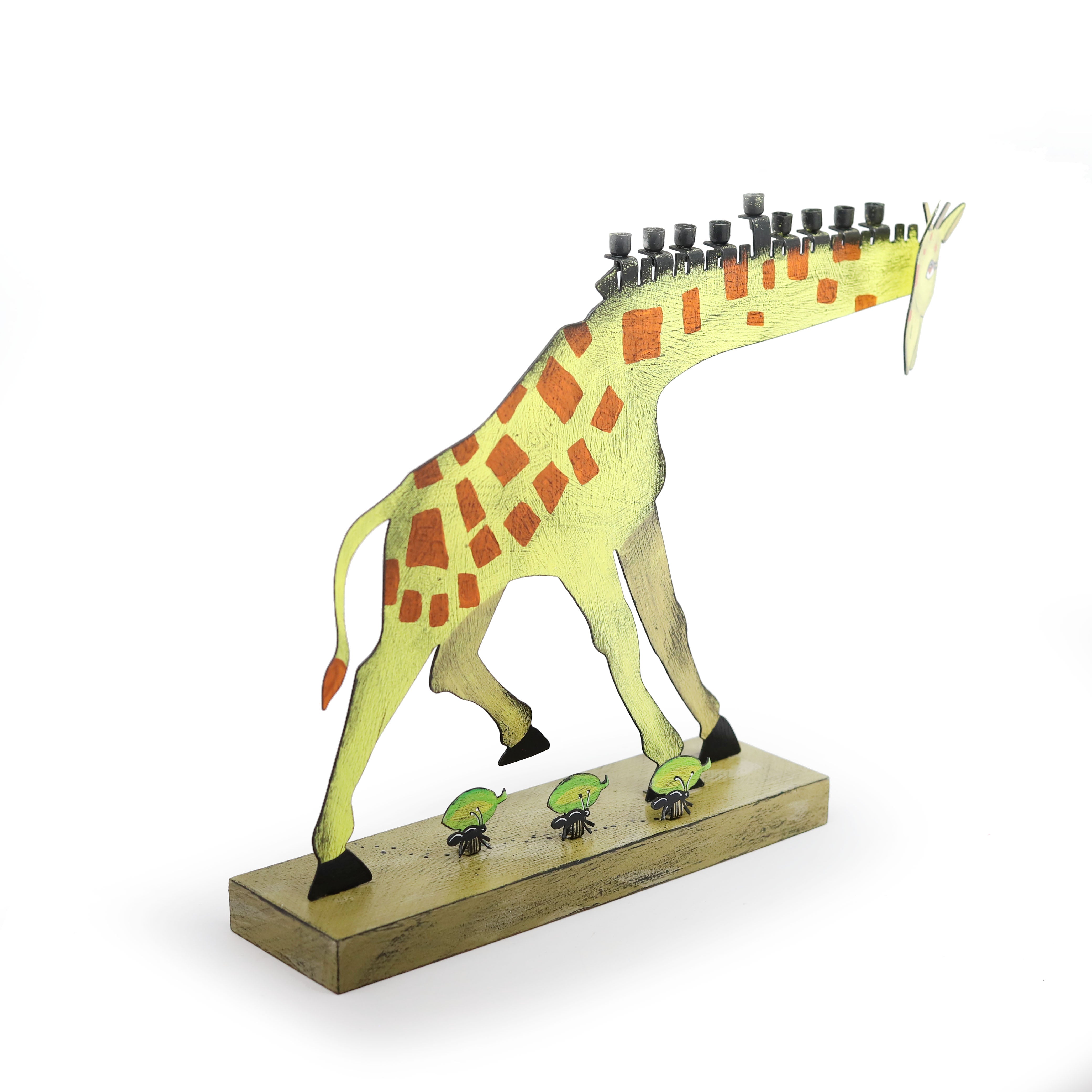 Artisan Giraffe Hanukkiah