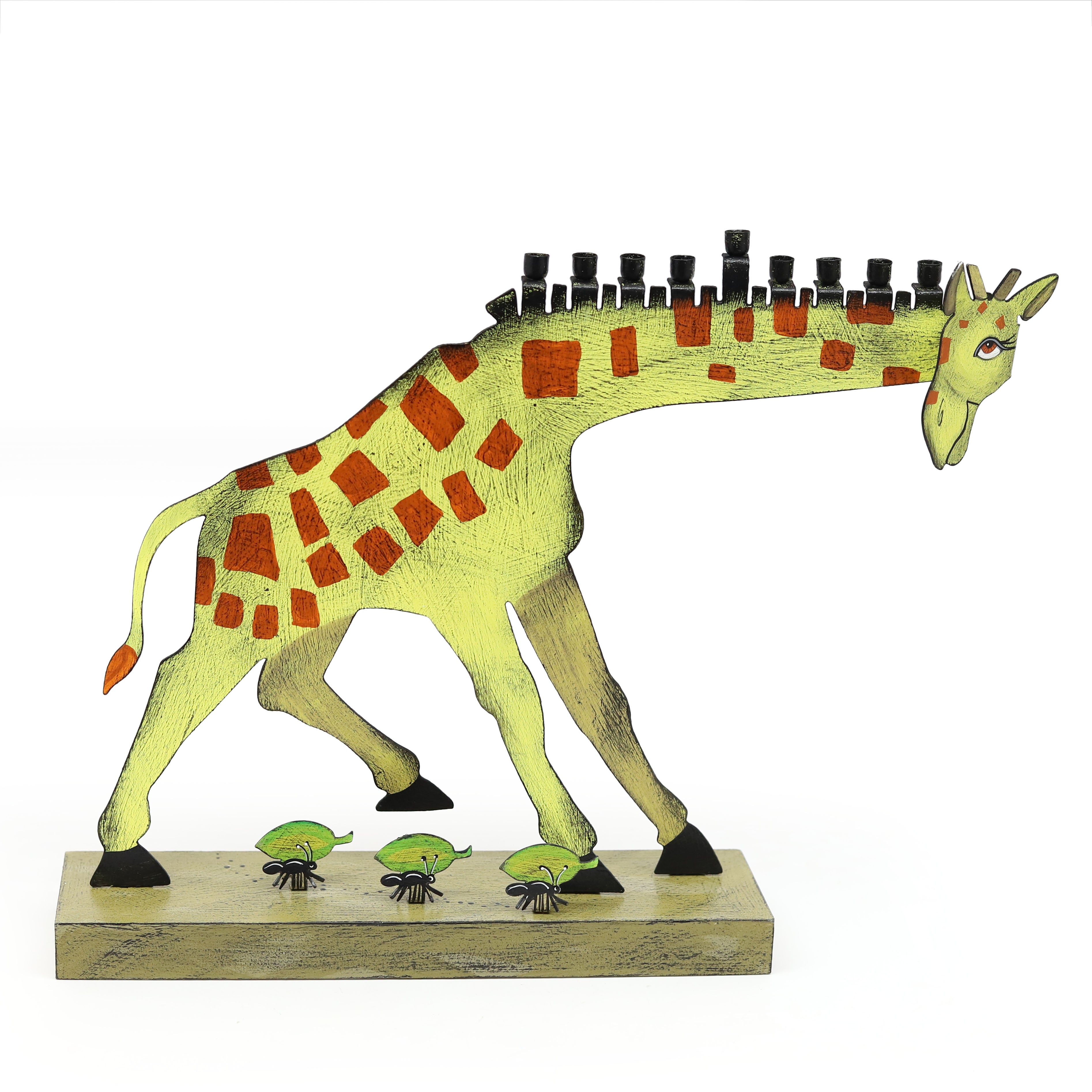 Artisan Giraffe Hanukkiah