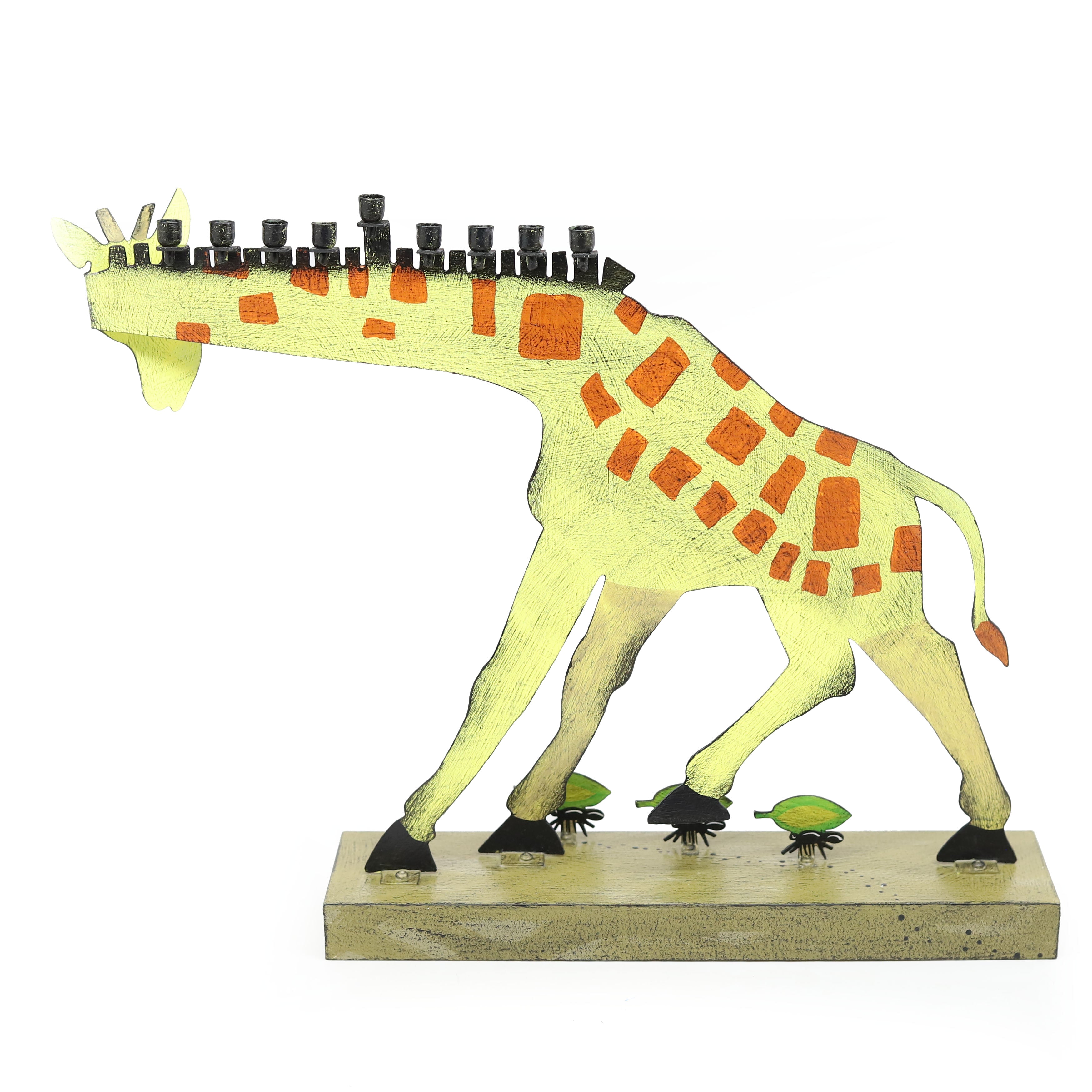 Artisan Giraffe Hanukkiah