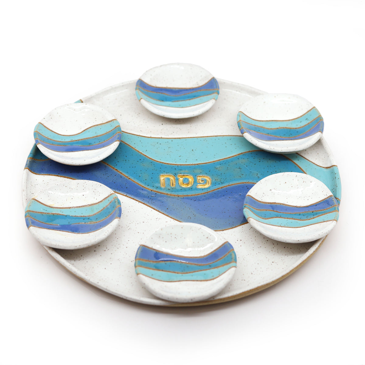 Handmade Ceramic Seder Plate