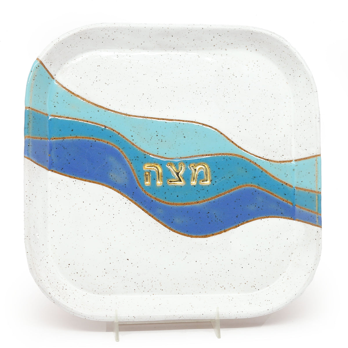 Handmade Ceramic Matzah Plate