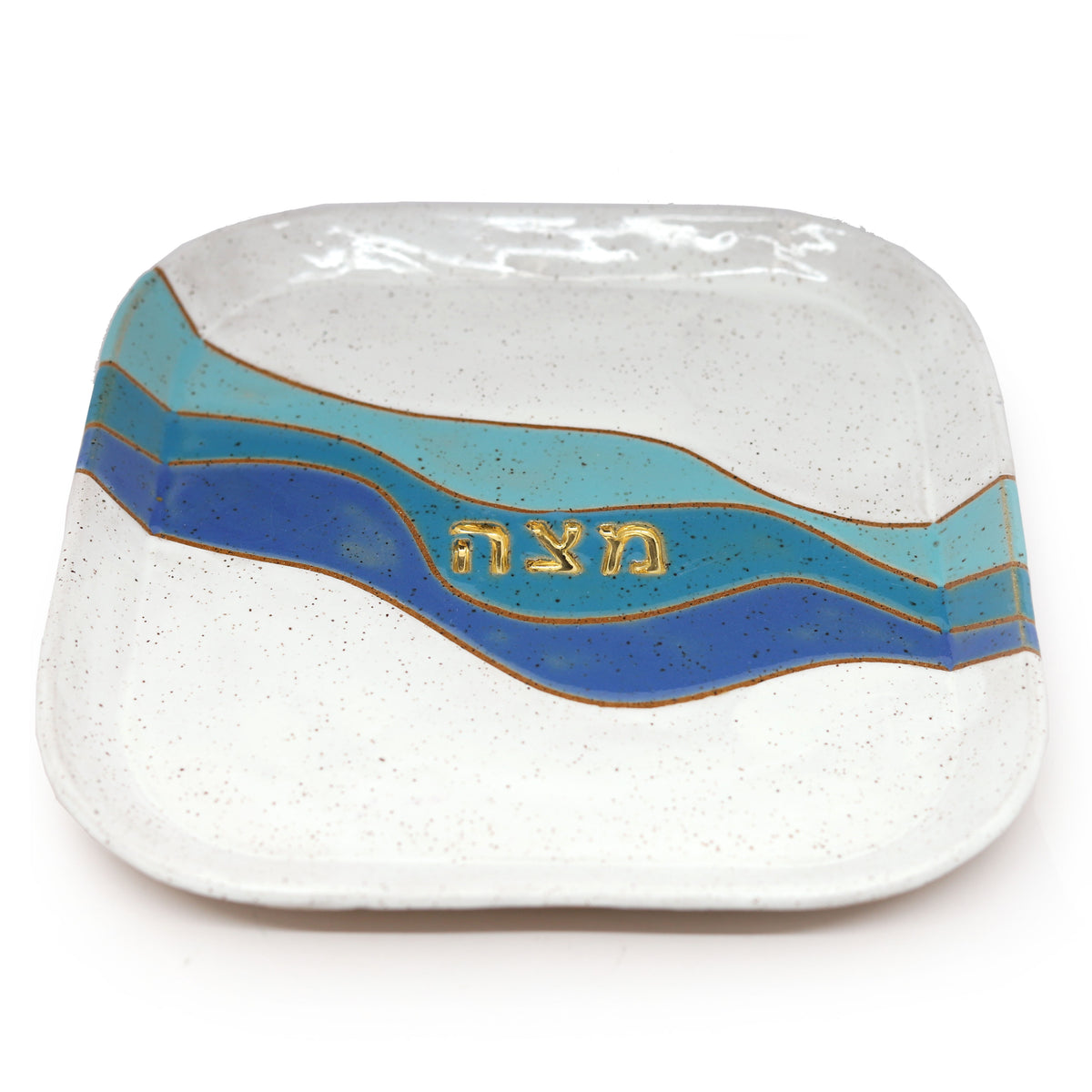 Handmade Ceramic Matzah Plate