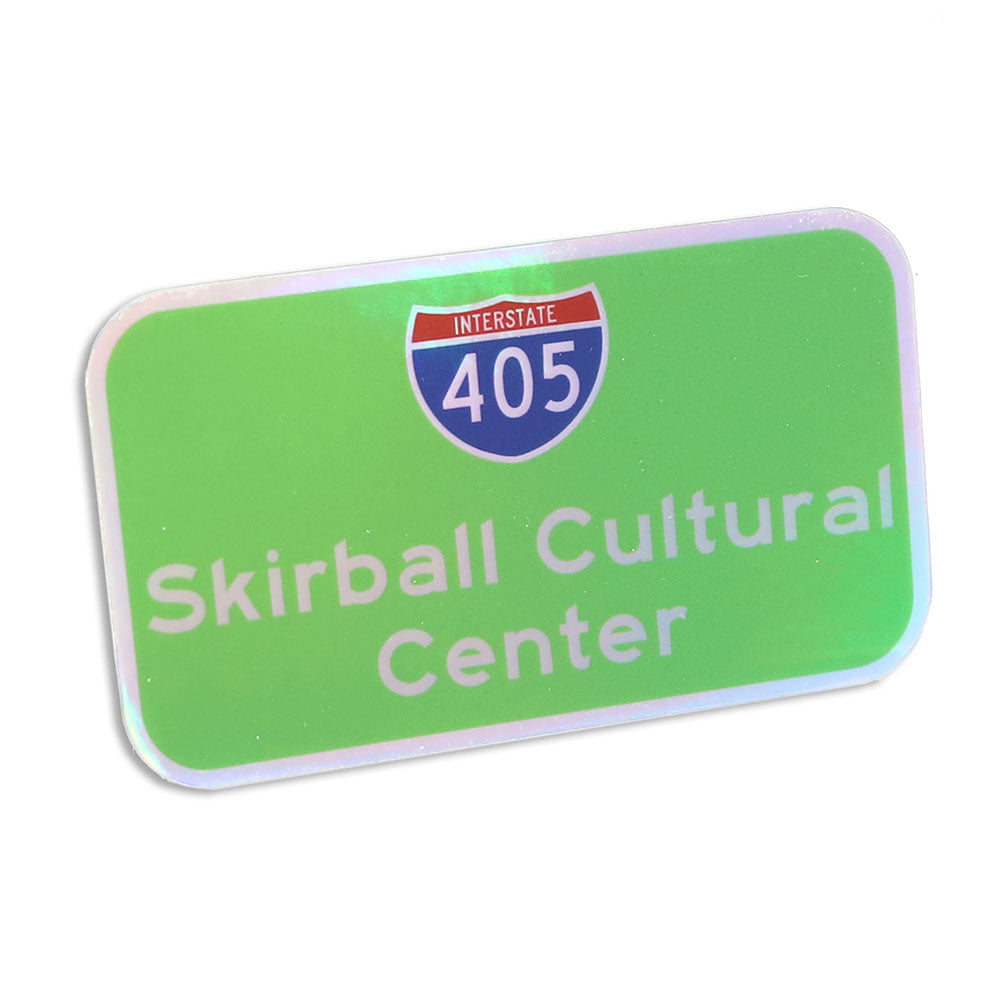 Skirball Freeway Sign Sticker
