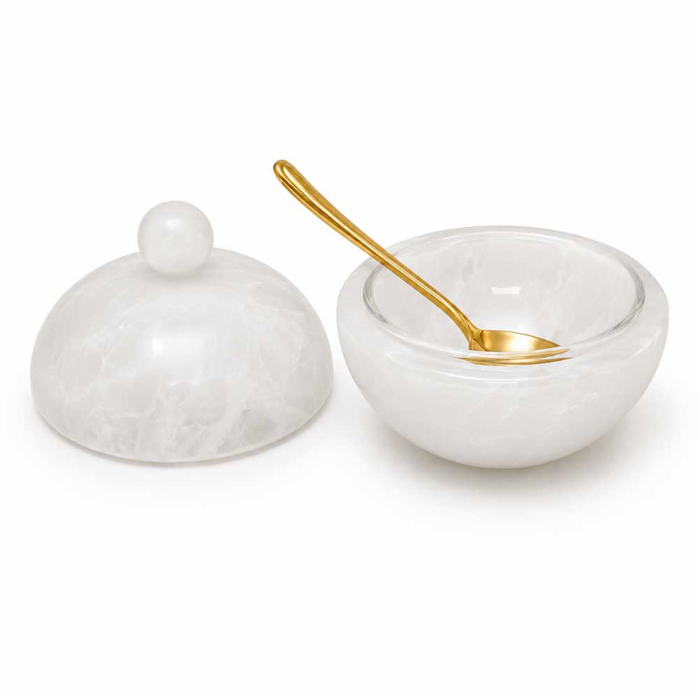 Resin Snow Drift Honey Dish