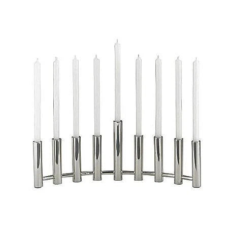 Stainless Steel Hanukkiah