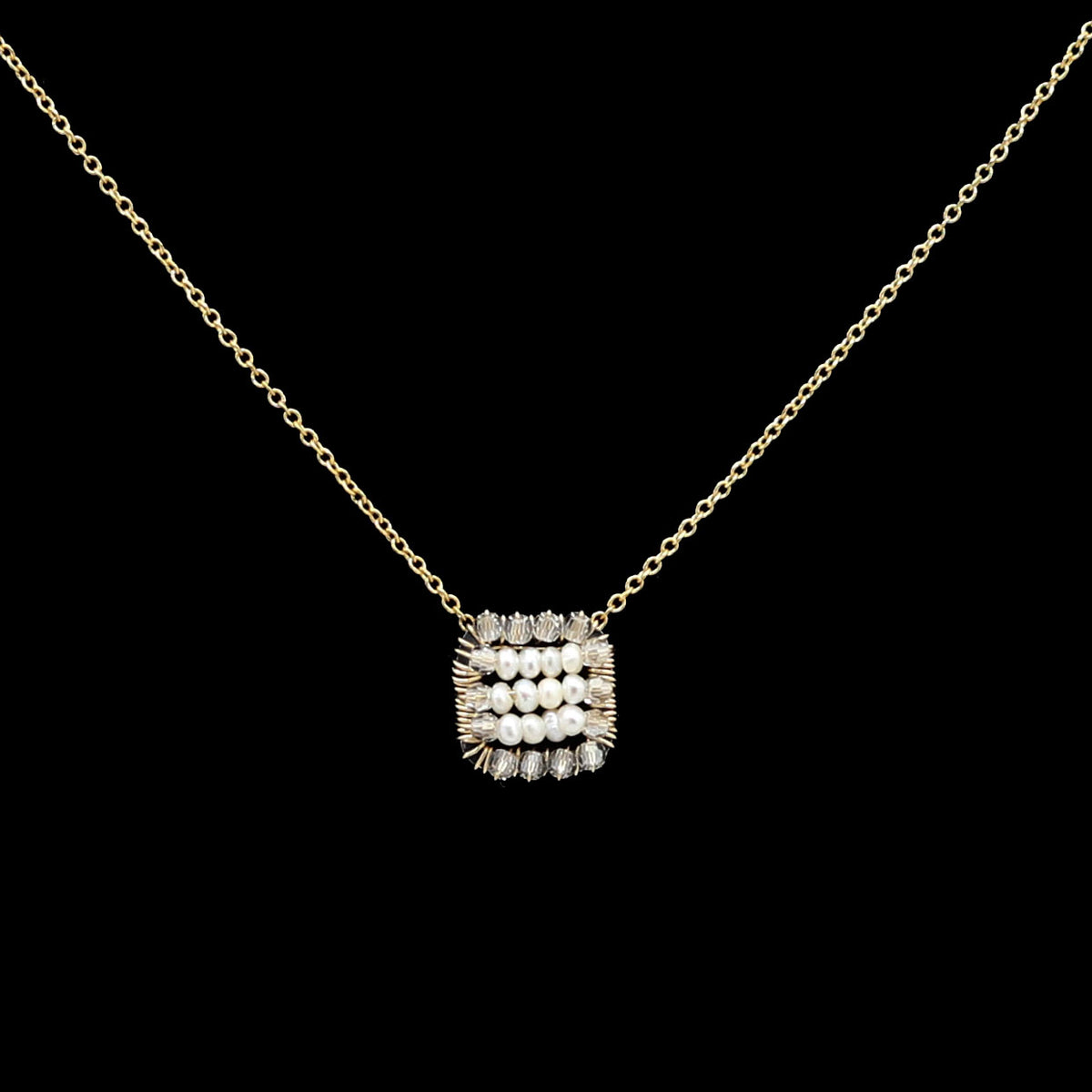Pearls Squared Necklace