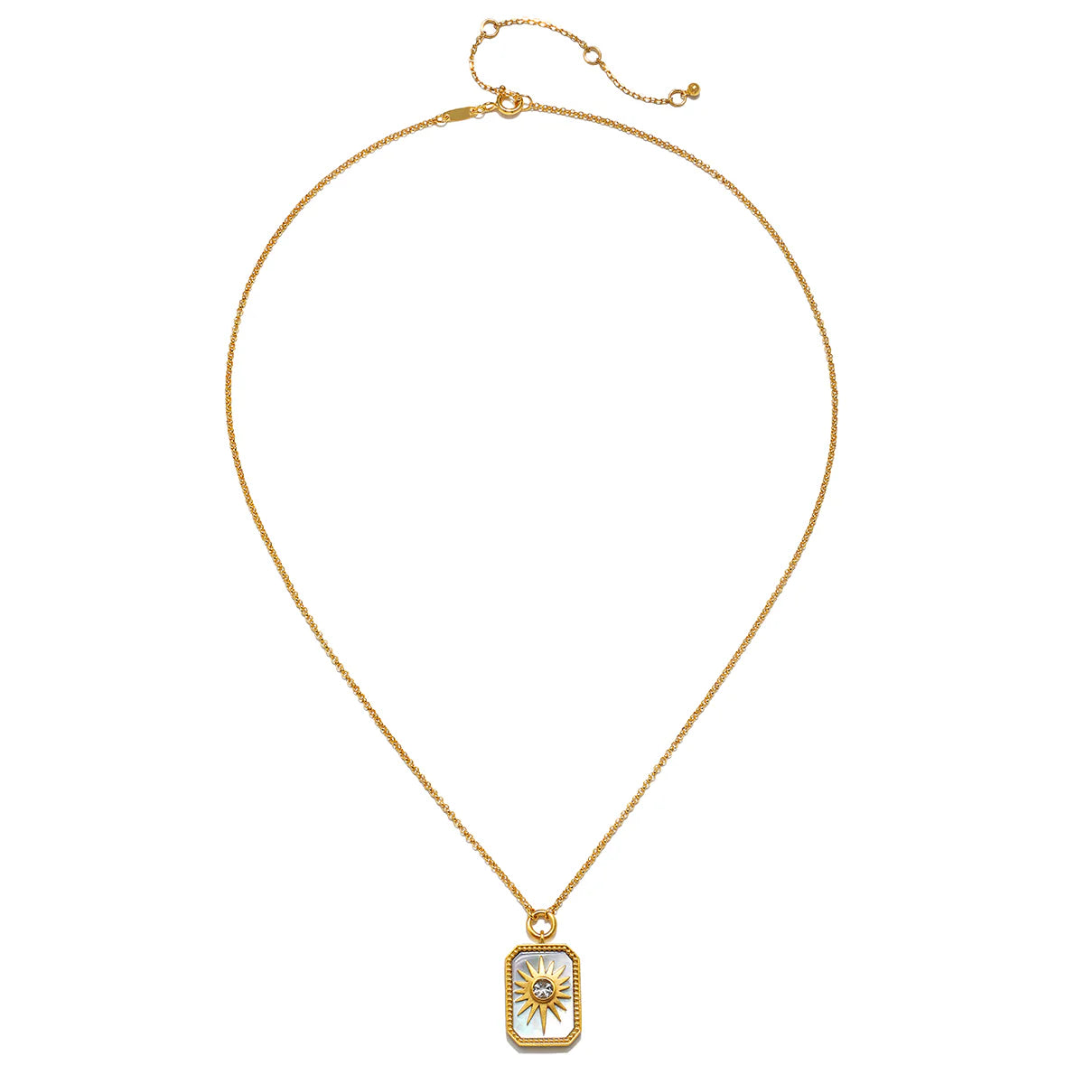 Returning Light Mother of Pearl Sun Necklace