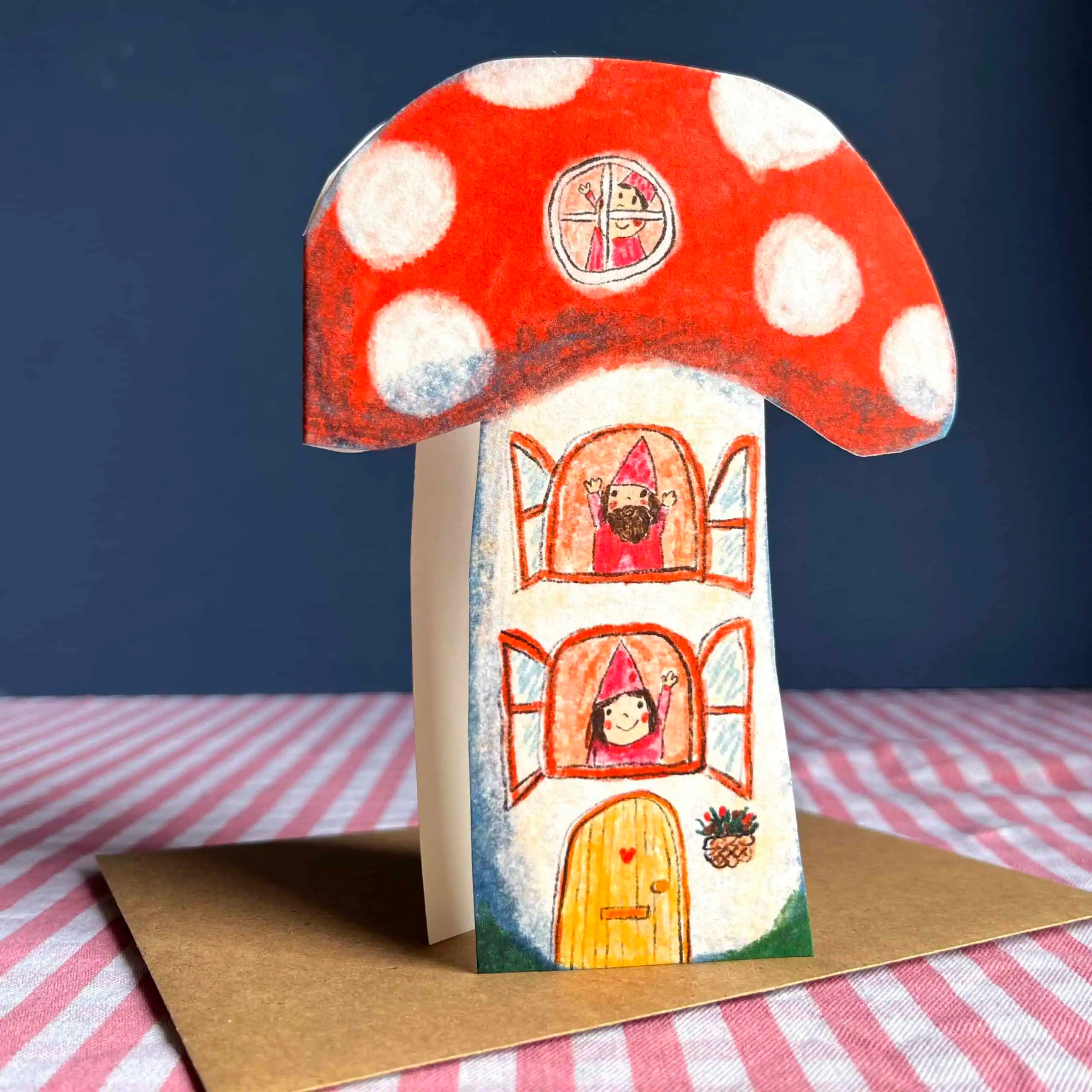 Toadstool Dream Home Greeting Card