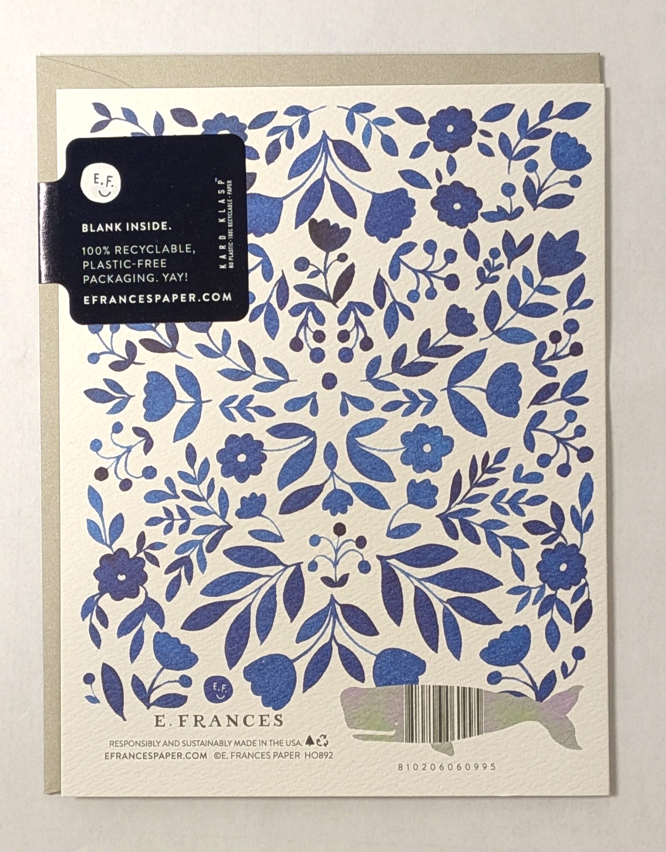 Floral Menorah Greeting Card