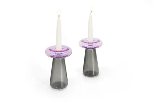 Mushroom Shabbat Candlesticks