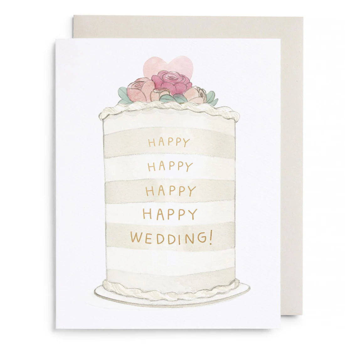 Frosted Wedding Greeting Card