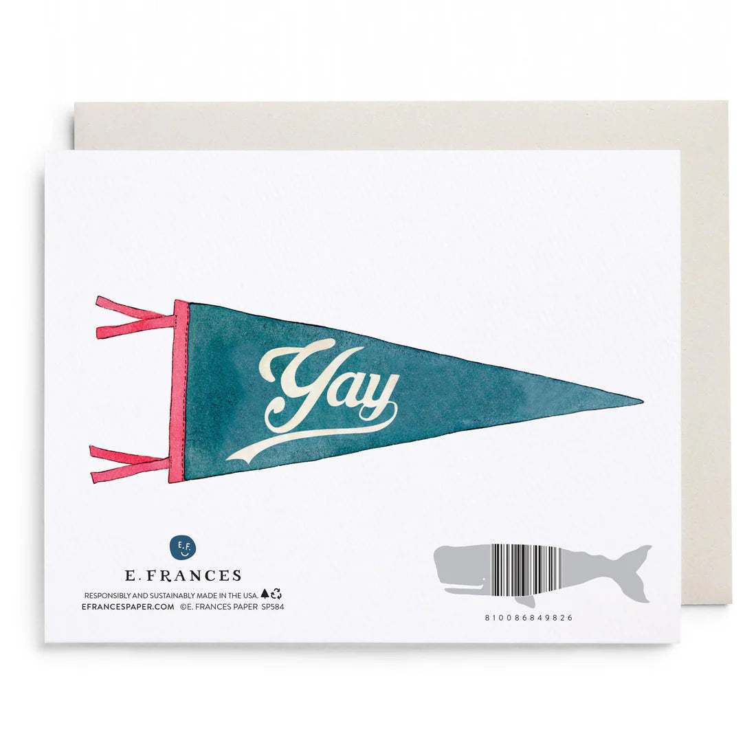 Congrats Pennant Greeting Card