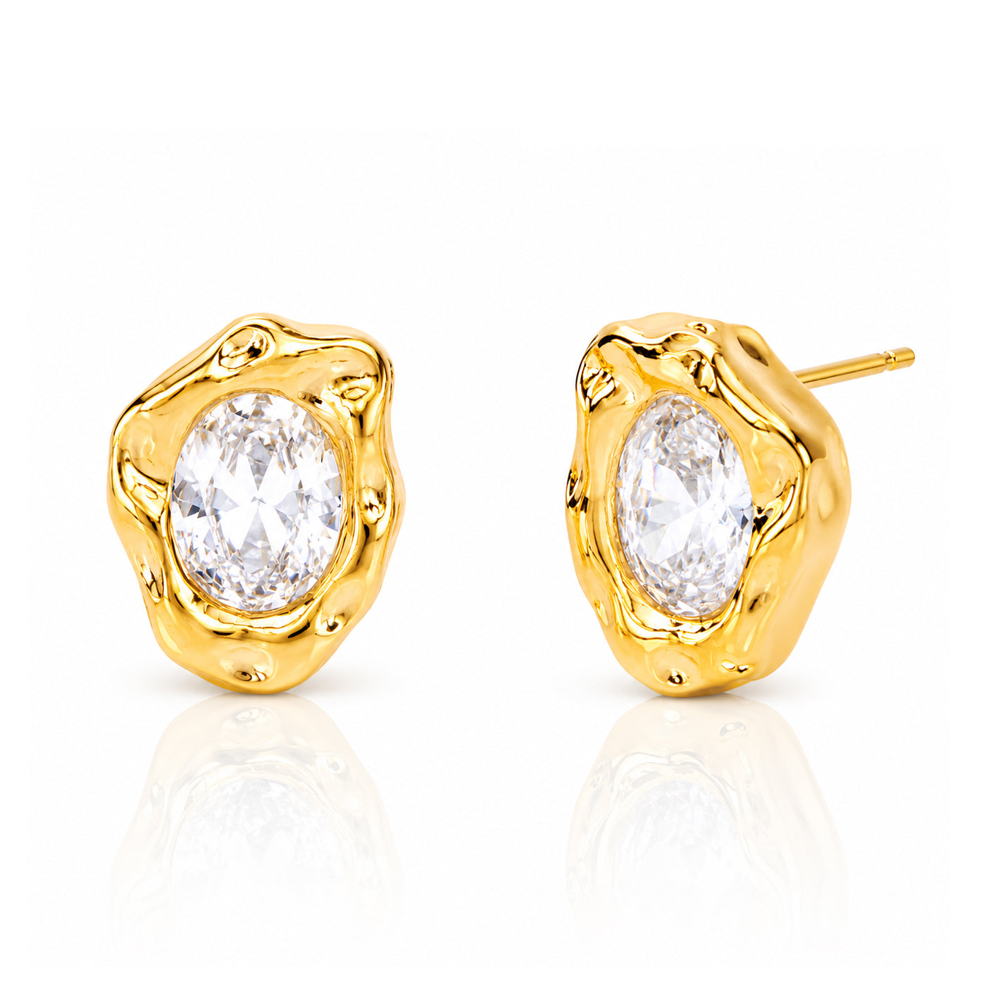 Luna Melt Stud Earrings