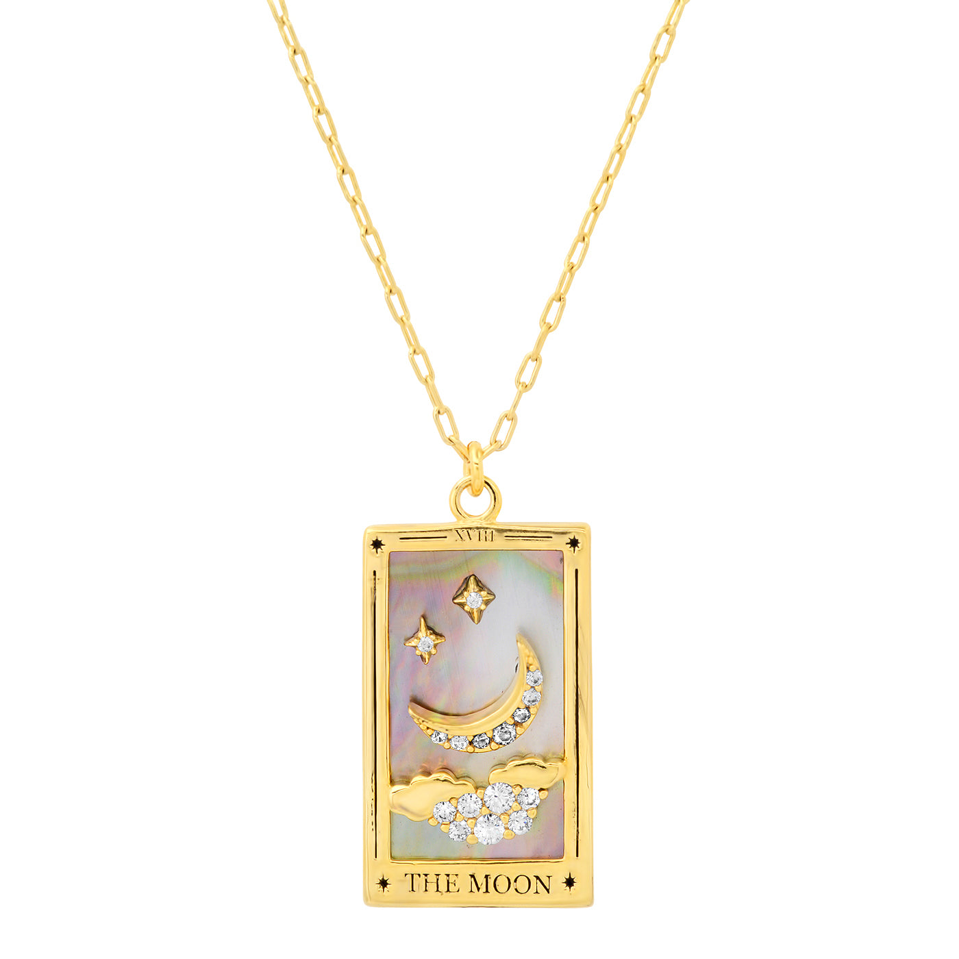 The Moon Tarot Card Necklace