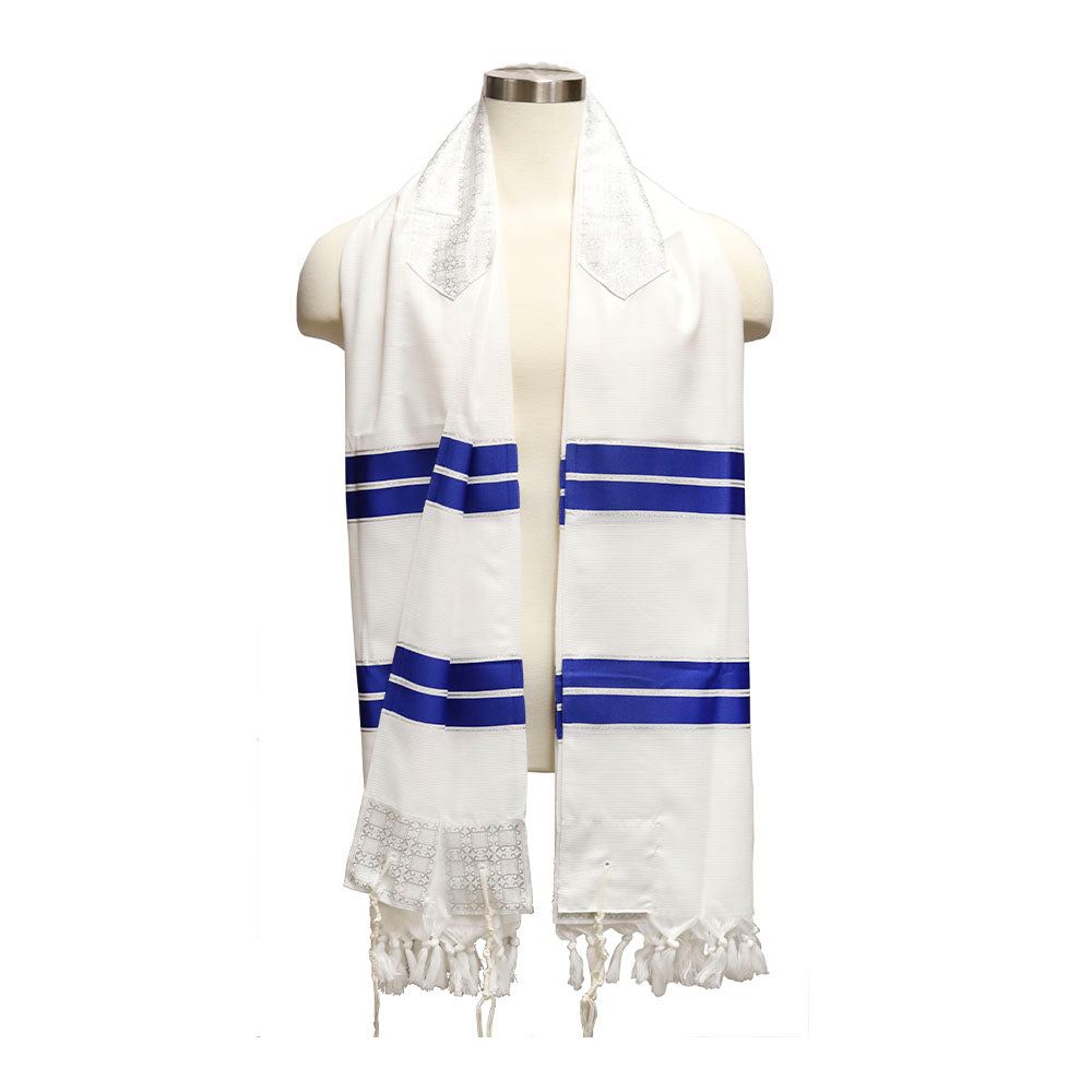 Tallit Full Size with Blue & White Stripes