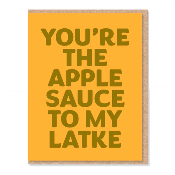Applesauce + Latke Hanukkah Greeting Card