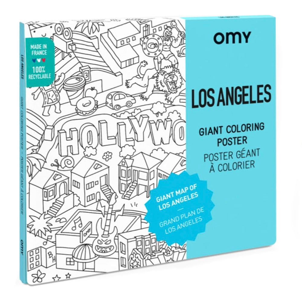 Los Angeles Giant Coloring Poster