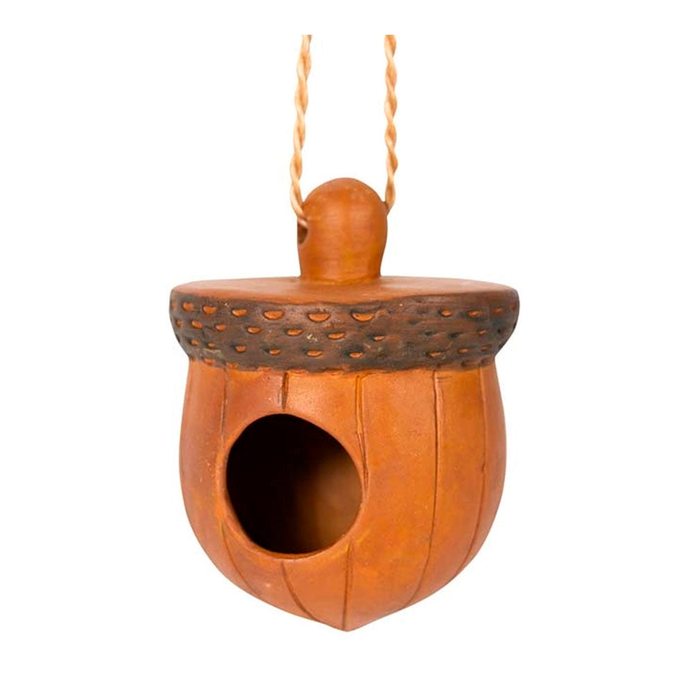 Terracotta Acorn Birdhouse