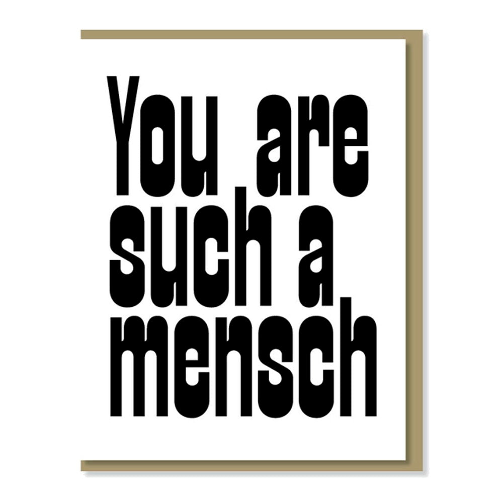 Such A Mensch Greeting Card