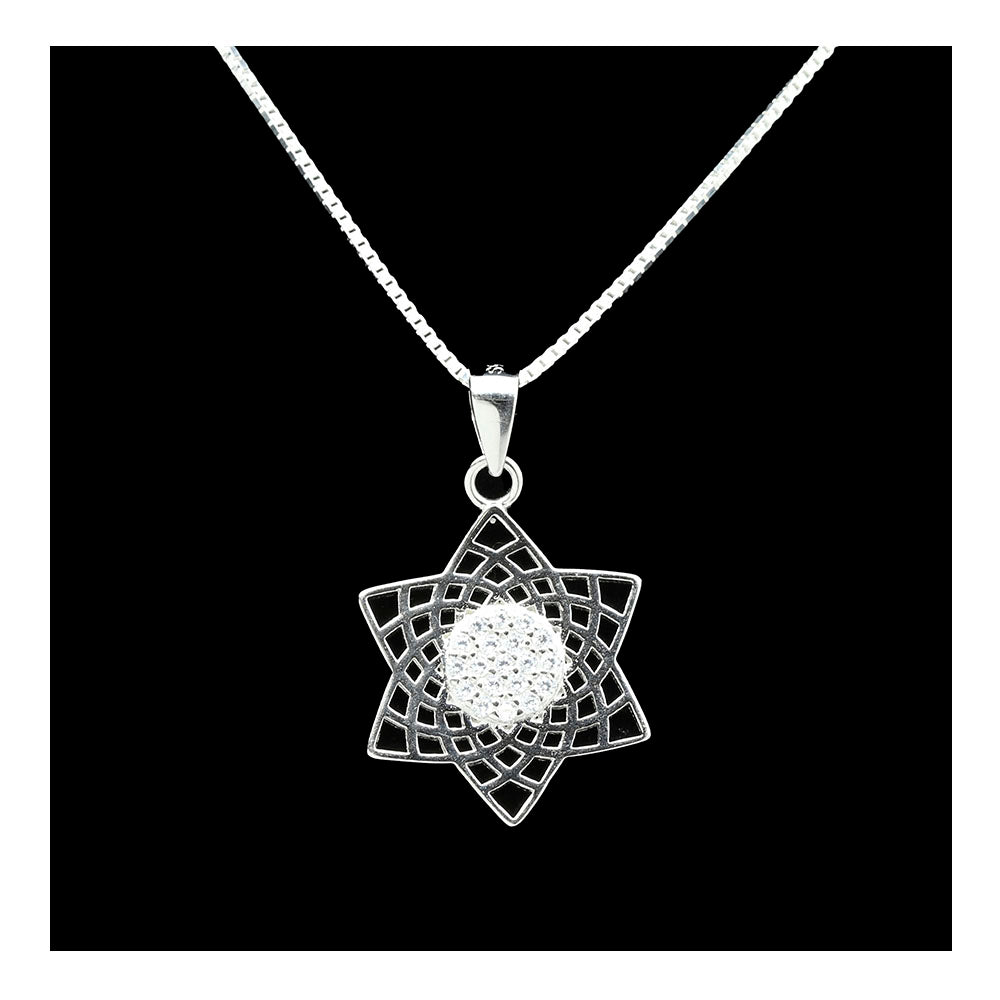 Blossoming Star of David Necklace