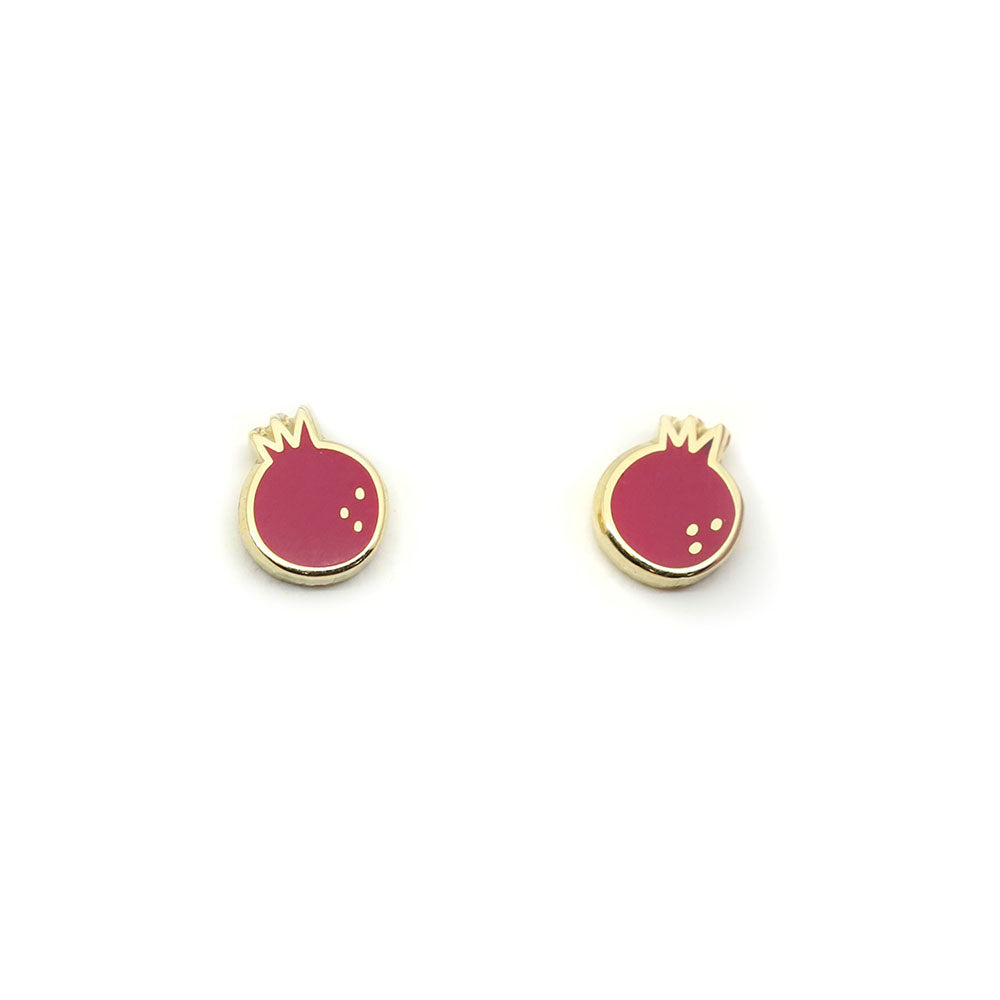 Mini Pomegranate Stud Earrings