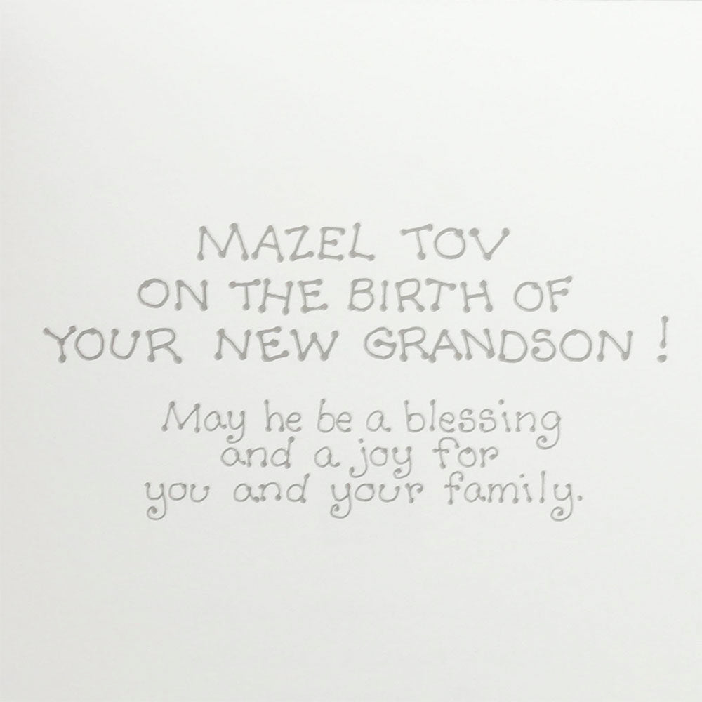Mazel Tov a New Grandson Greeting Card
