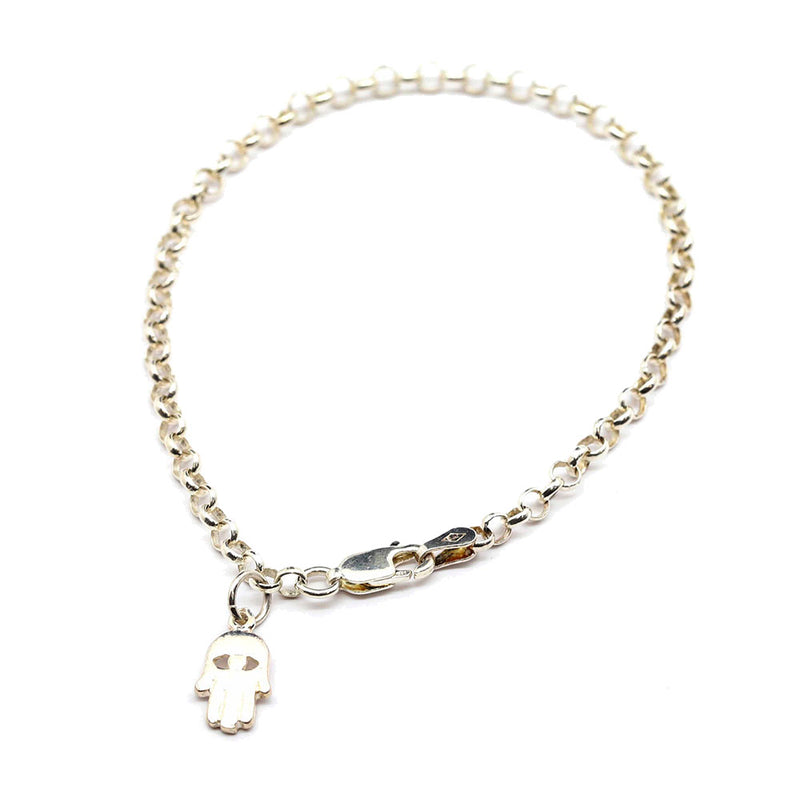 Sterling Silver Hamsa Bracelet