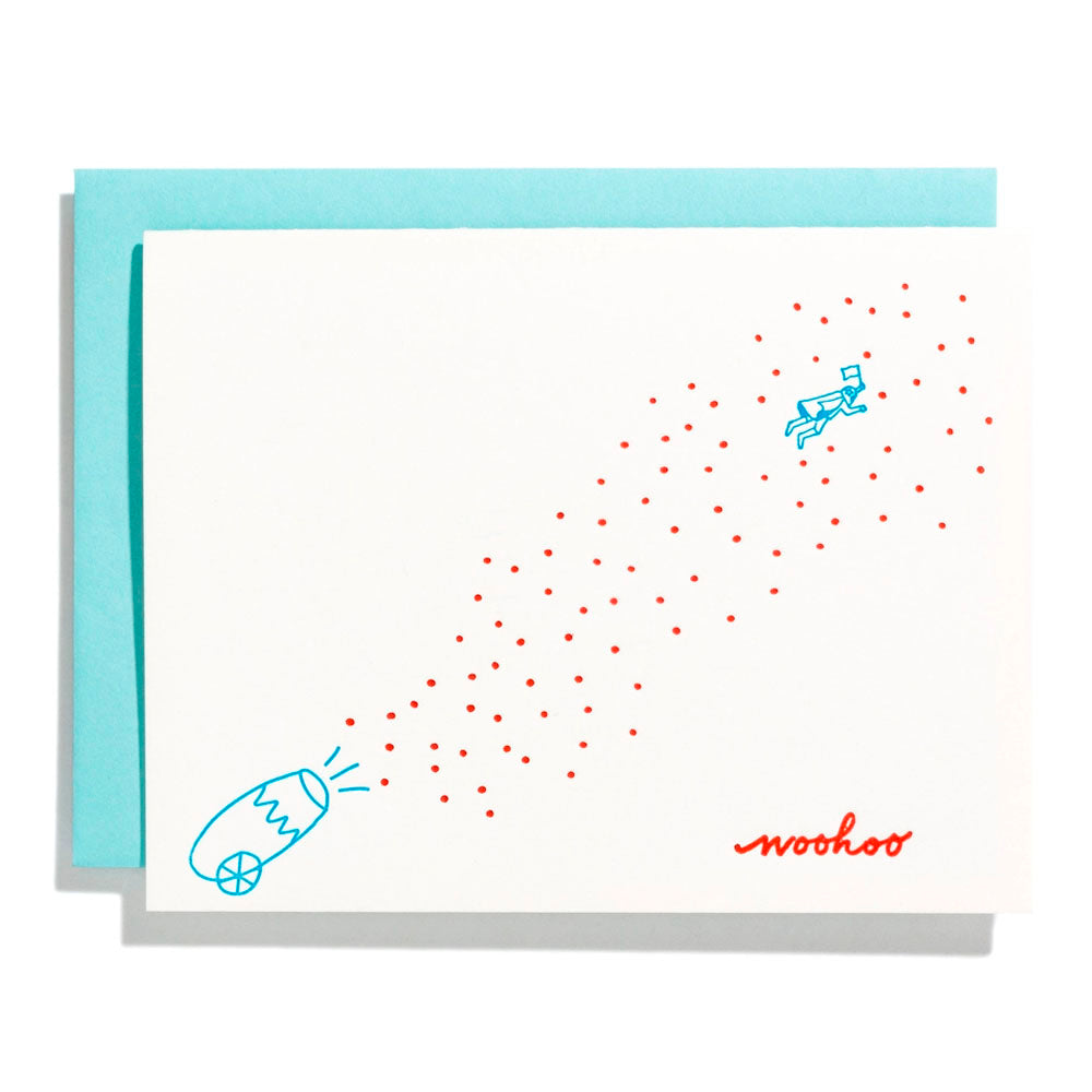 Confetti Cannon - Letterpress Greeting Card