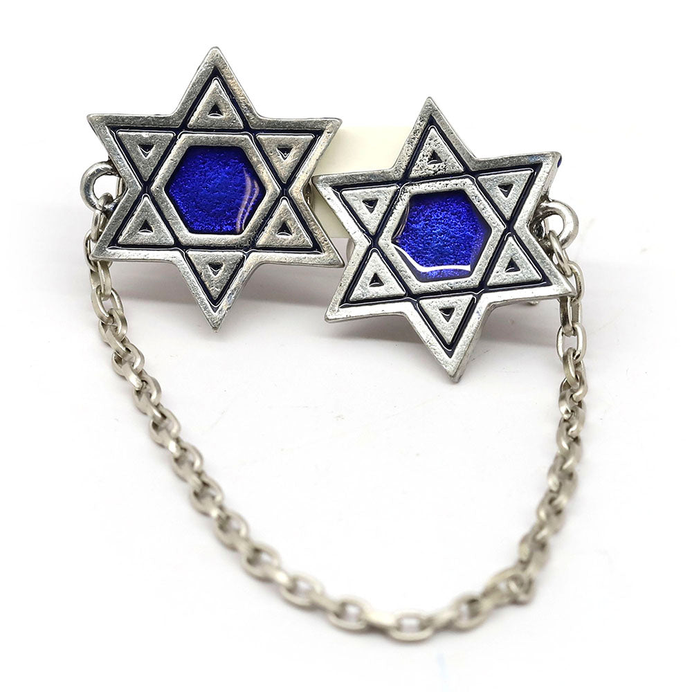 Star of David Shaped Tallit Clips