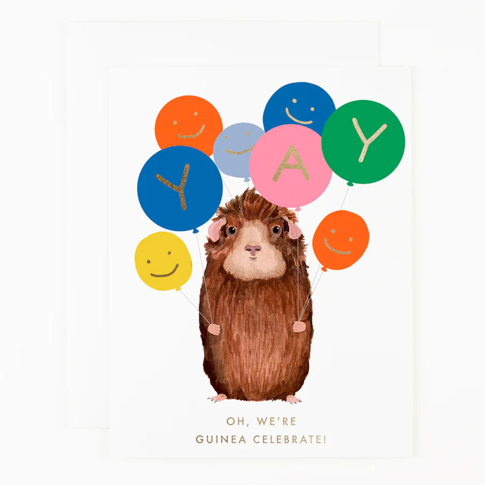 We're Guinea Celebrate *gold foil Greeting Card