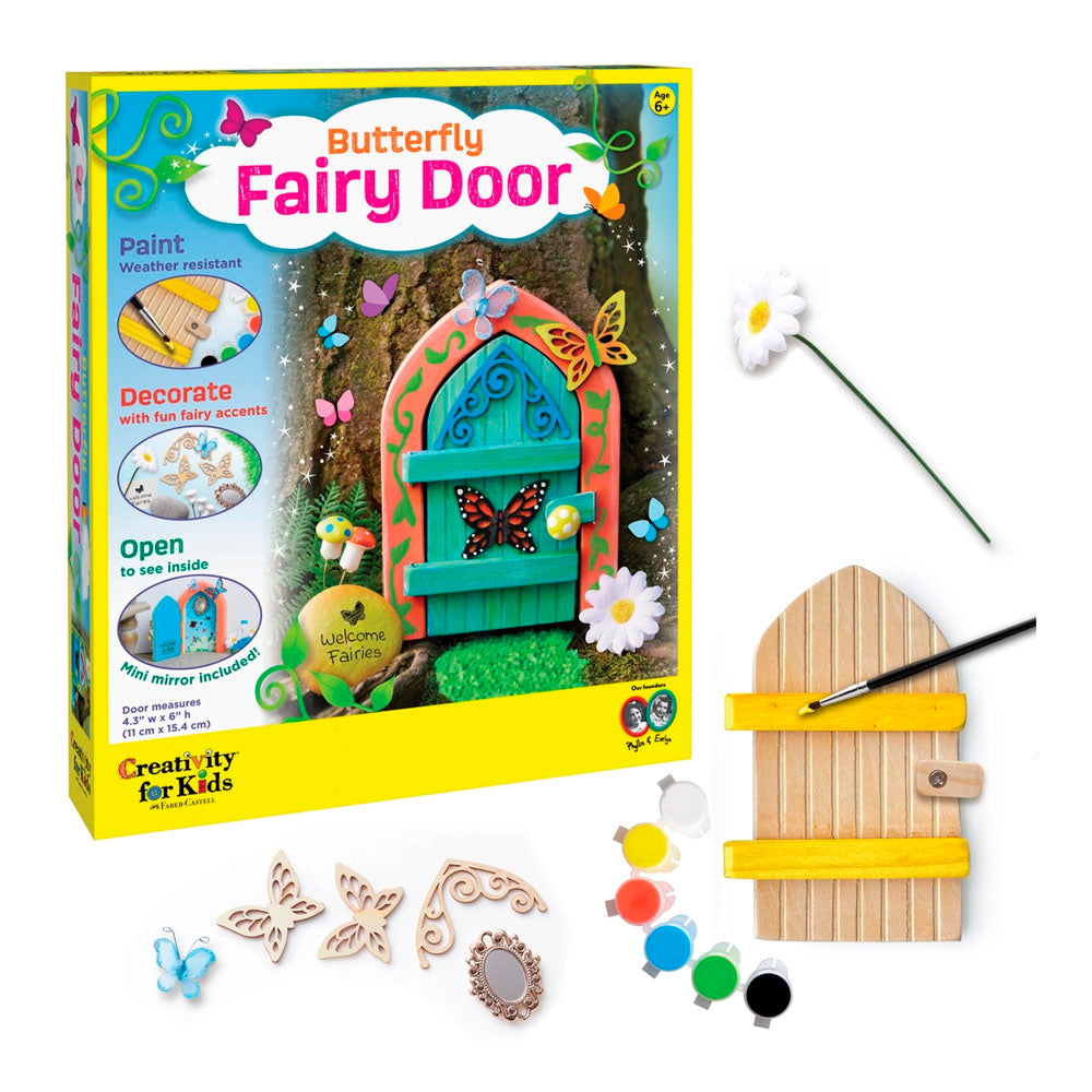 Butterfly Fairy Door - Diy Craft Kit For Kids