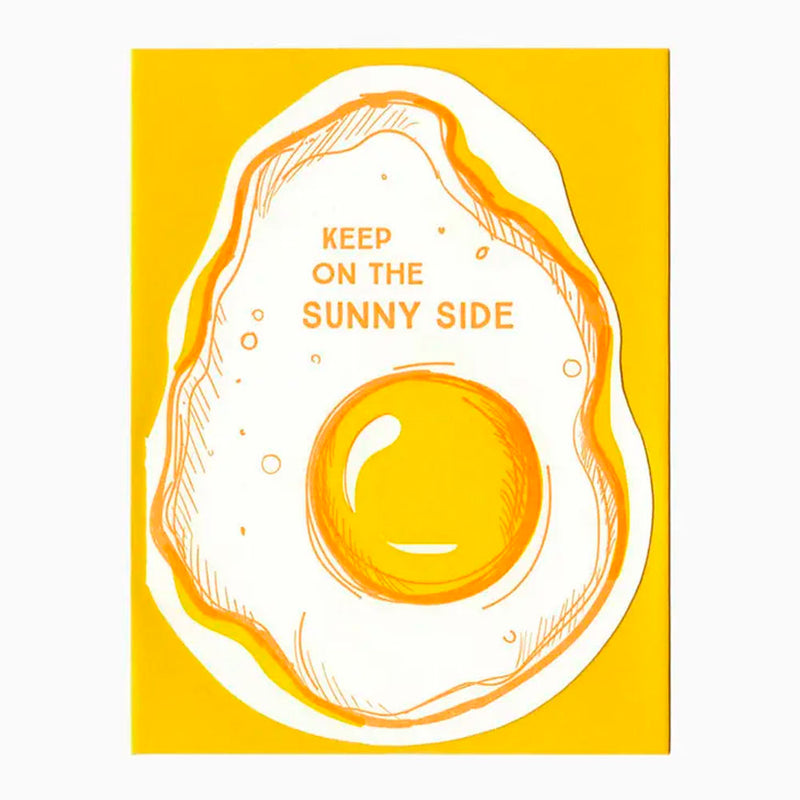 Sunny Side Egg Die Cut Card