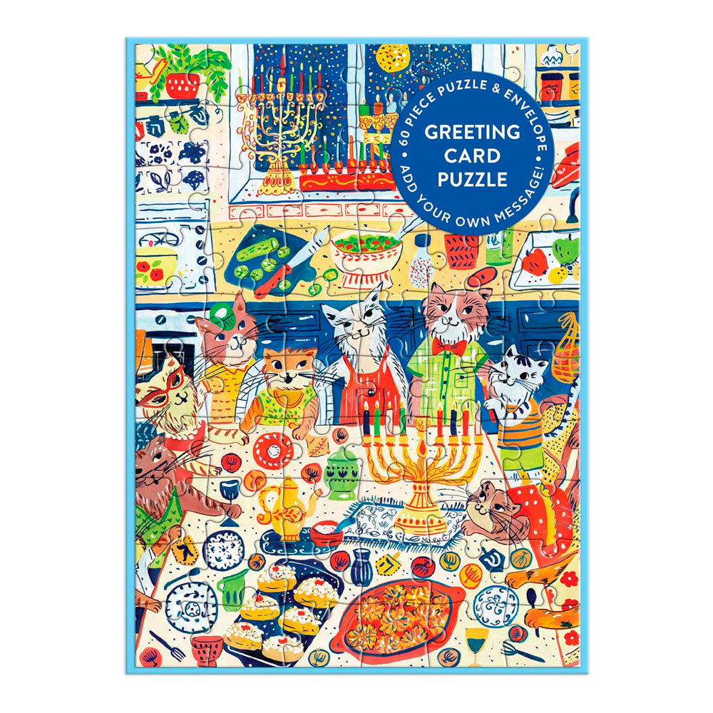Happy Hanukcats – Greeting and Jigsaw Puzzle Card