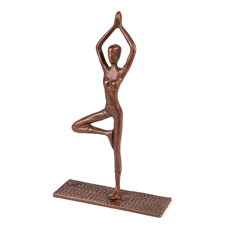 Sculpture of a Woman in Yoga's Tree Pose