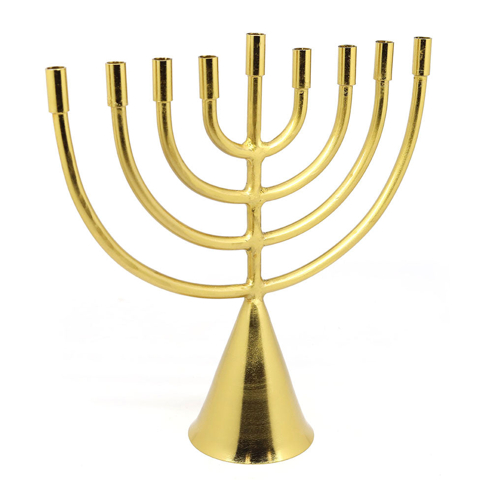 Jyoti Brass Horn Hanukkiah