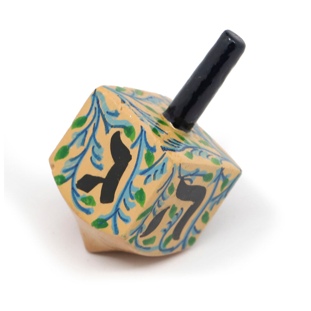 Hand Painted Wood Dreidel