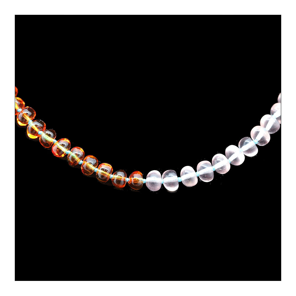 Orange Pink Bauble Necklace