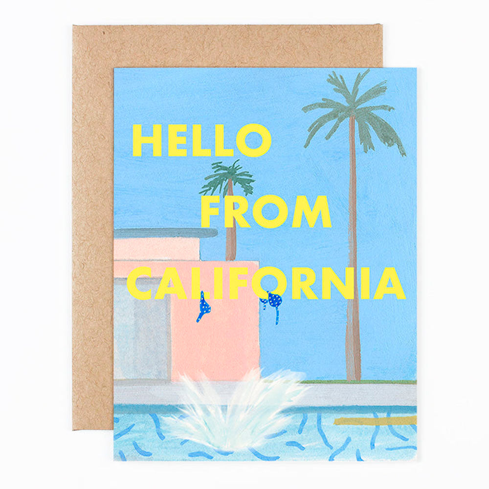 Hello From California  Greeting Card