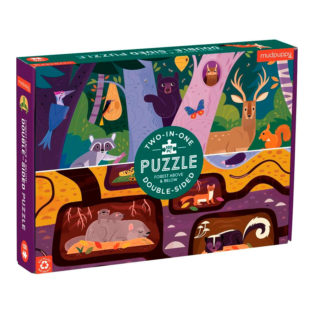 Forest Above & Below 100 Piece Double-Sided Puzzle