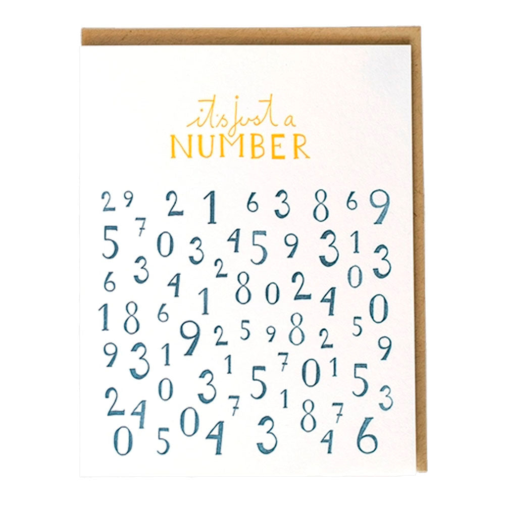 It's Just A Number Birthday Card