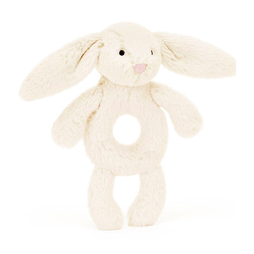 Bashful Cream Bunny Ring Rattle